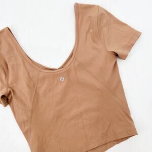 Lululemon pink Athletic Crop Top